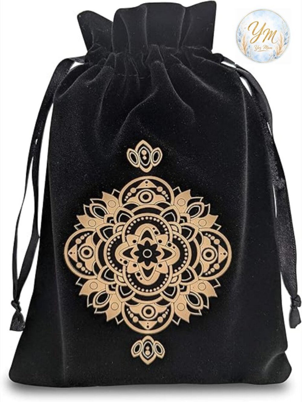 Velvet & Satin Drawstring Pouch for Tarot Cards, Dice, Jewelry & Games
